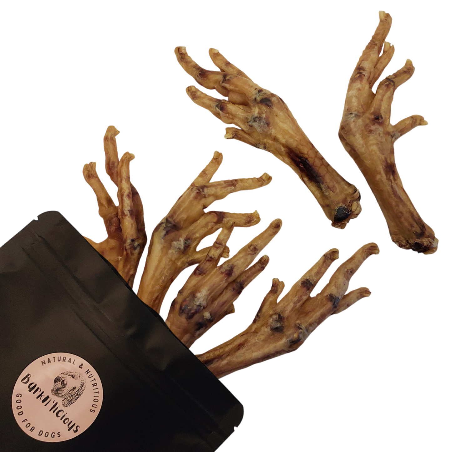 All natural healthy dog treats dehydrated pedicured chicken feet puppy treats dental chew