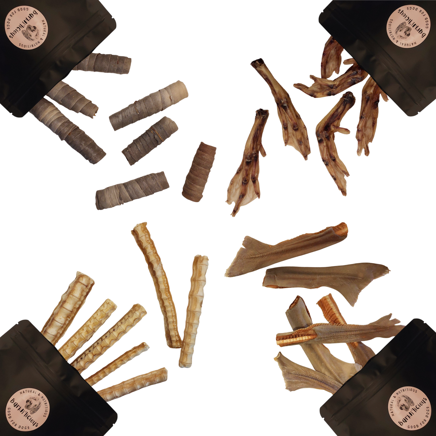 Best all natural air dried healthy dog treats low fat snacks for dogs bundle, dental chews, omega boost