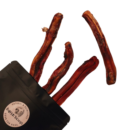 Beef Bully Stick Thick – all natural Aussie beef pizzle chew for strong chewers and large breeds, long-lasting healthy dog treat