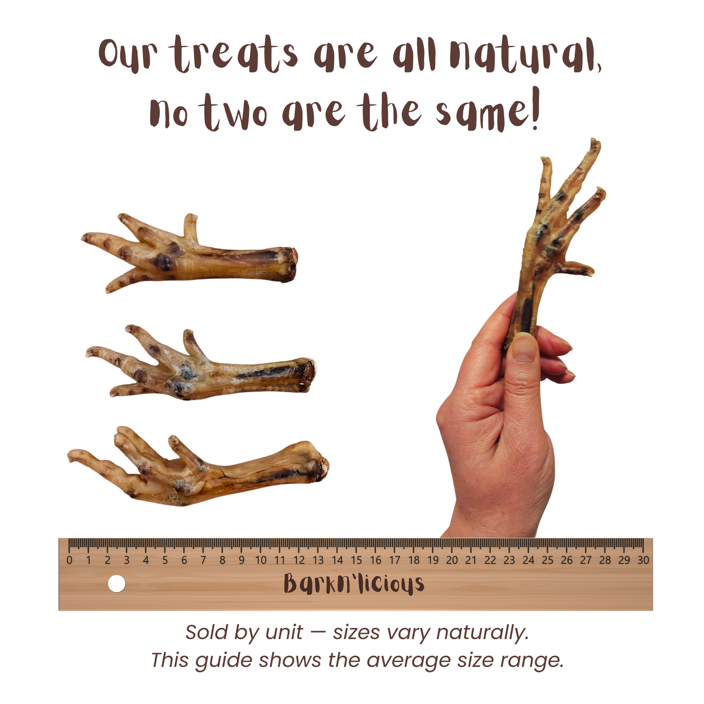 Chicken Feet - all natural, single ingredient healthy dog treat