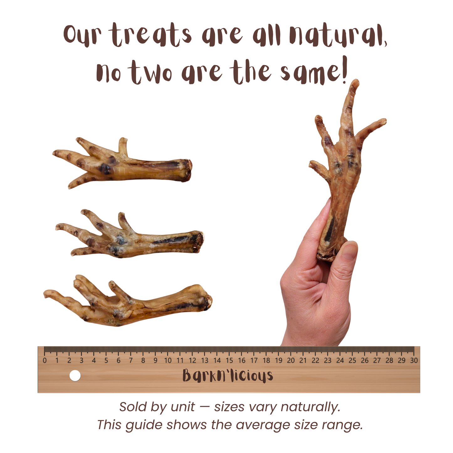 Chicken Feet - all natural, single ingredient healthy dog treat
