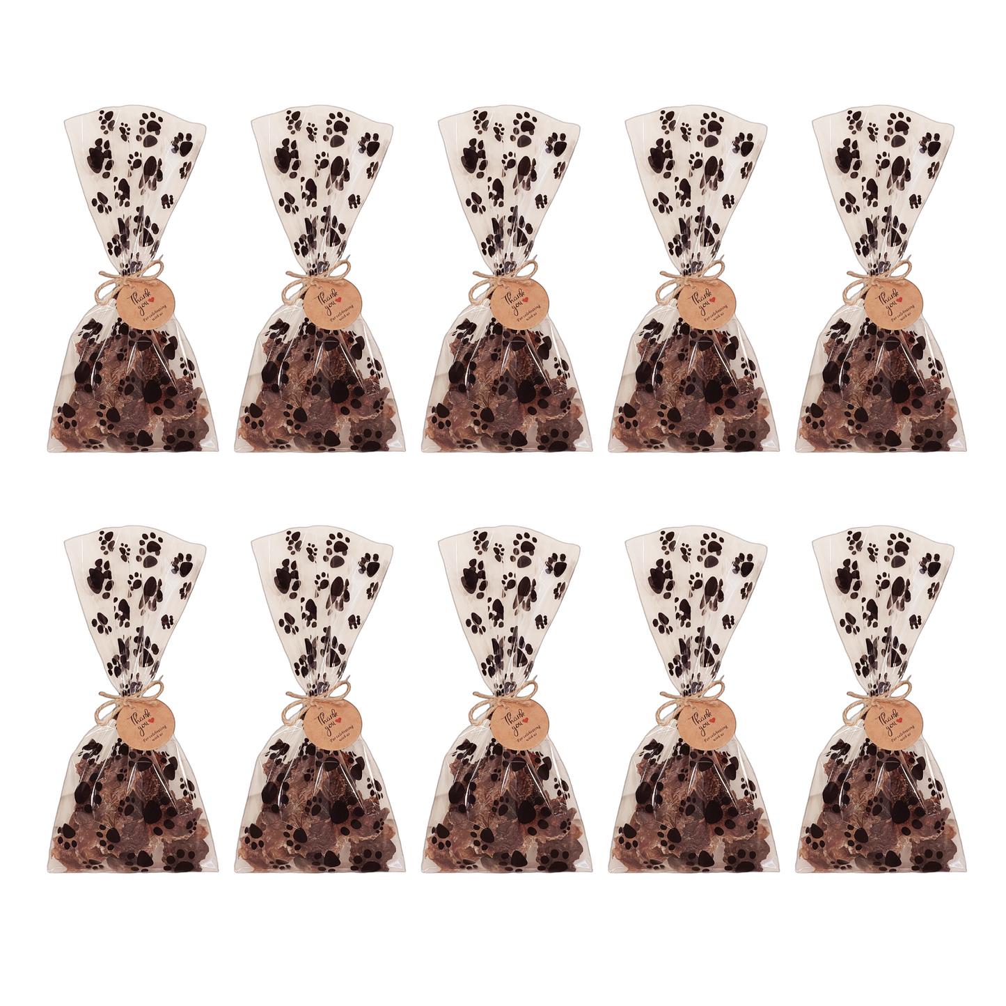 dog birthday party favour treat bags 10 x black colour