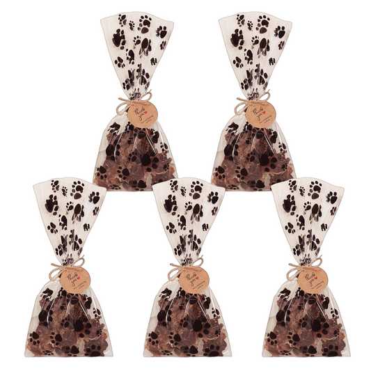 dog birthday party favour treat bags 5 x black colour