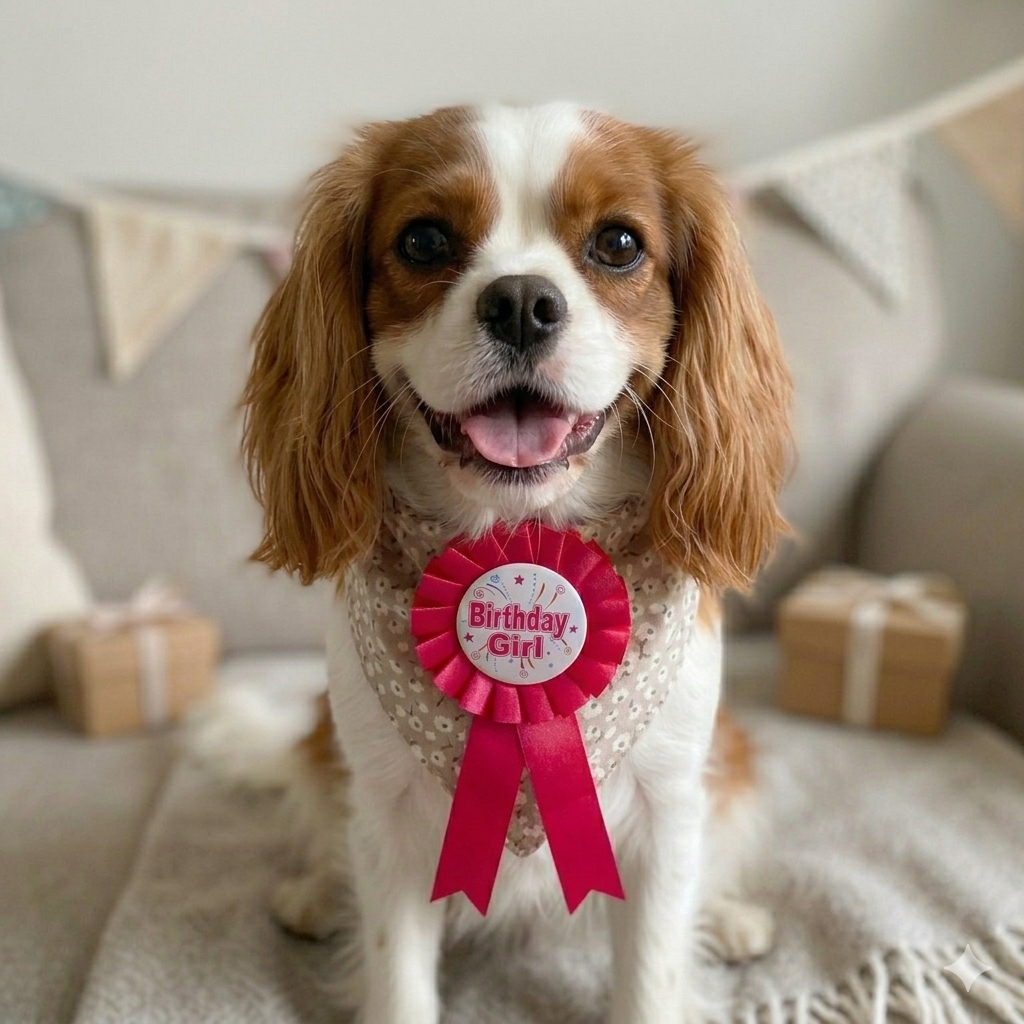Birthday Girl Badge For Dogs