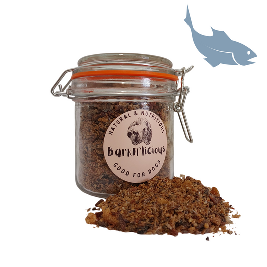 Best all natural healthy dog meal topper made with Australian fish for dogs of all breeds and ages 