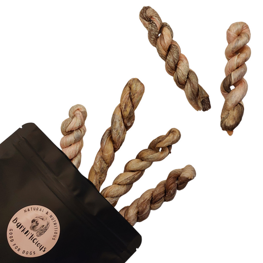 Best all natural healthy air dried dog treats ling skin fish twist dental chews puppy treats omega health