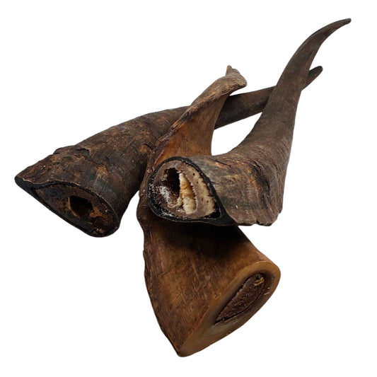 Natural Large Air Dried Goat Horn Dog Dental Chew