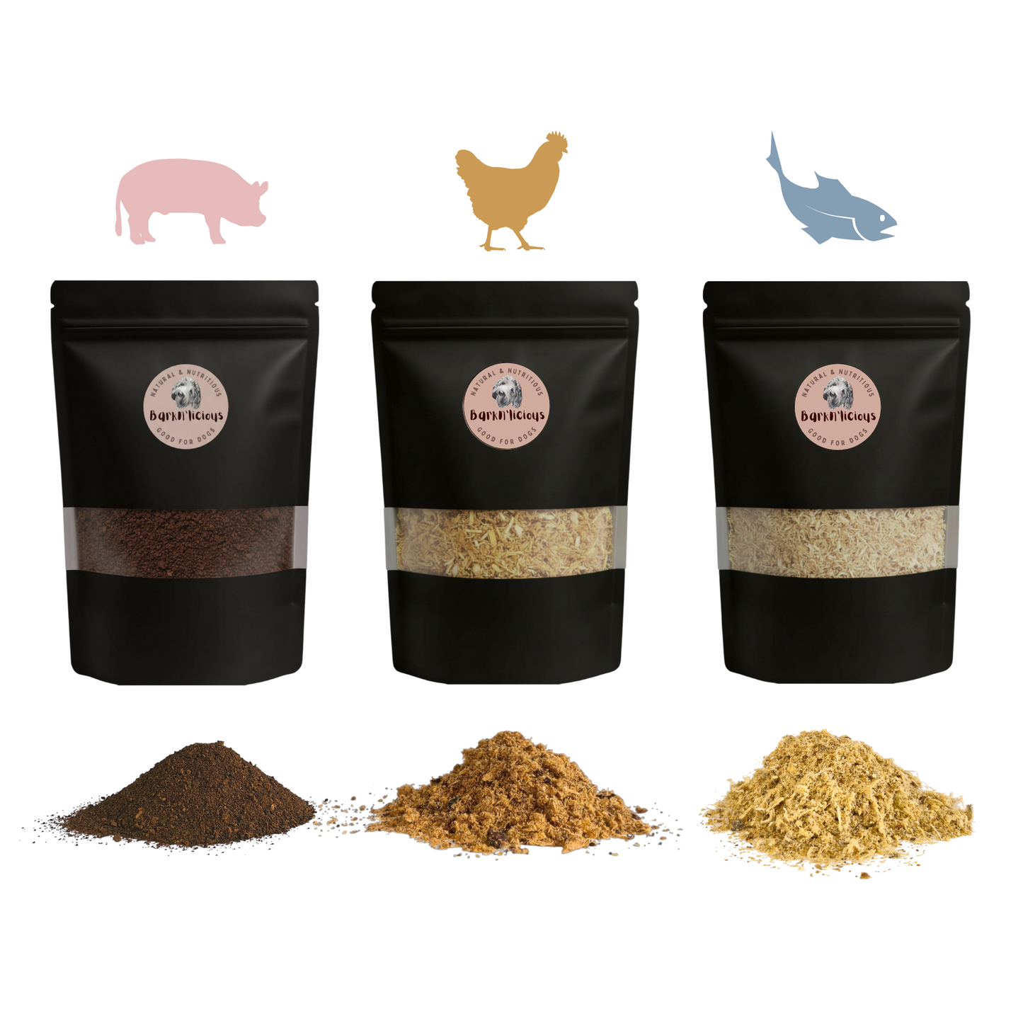 Barknlicious Dog Treats Natural Meal Topper Variety Pack