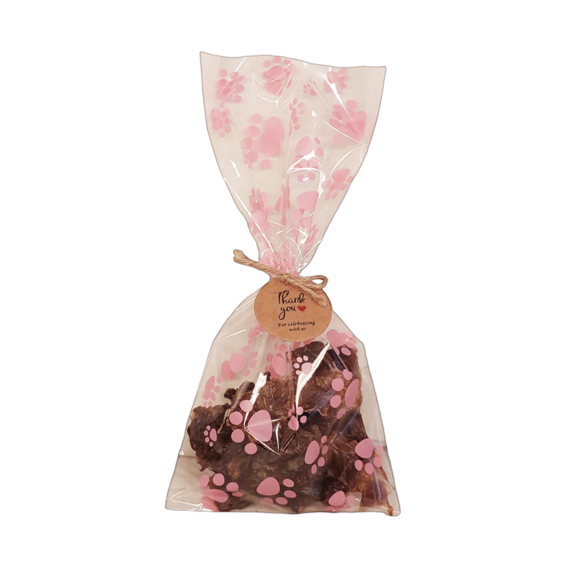 dog birthday party favour treat bags pink colour 