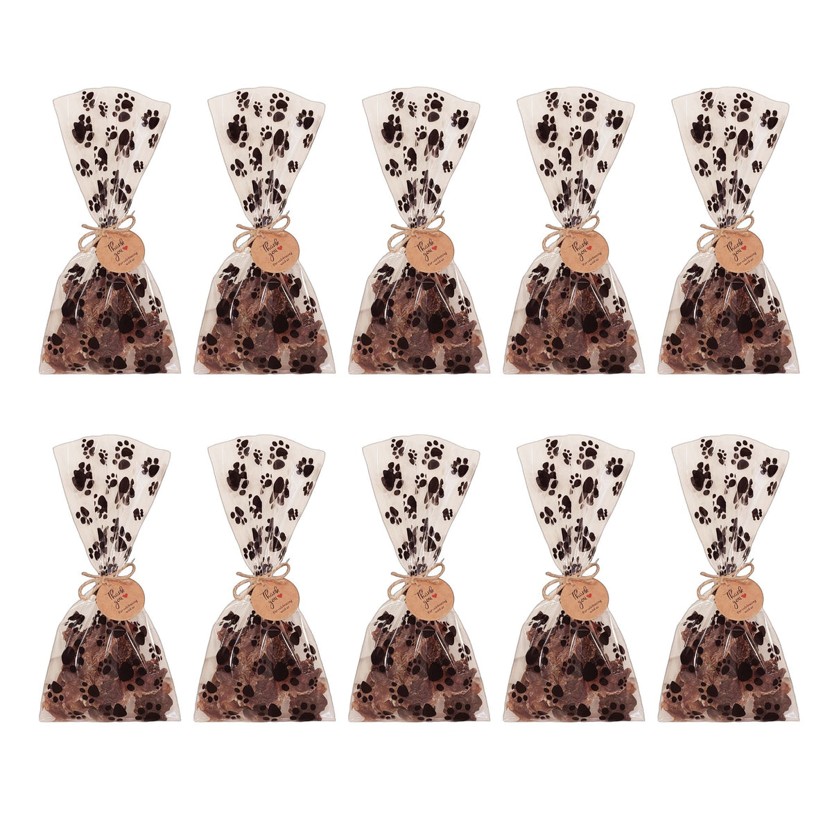 Black Party Treat Bag 10 Pack - Barkn'licious Dog Treats