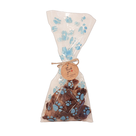 dog birthday party favour treat bags blue colour 