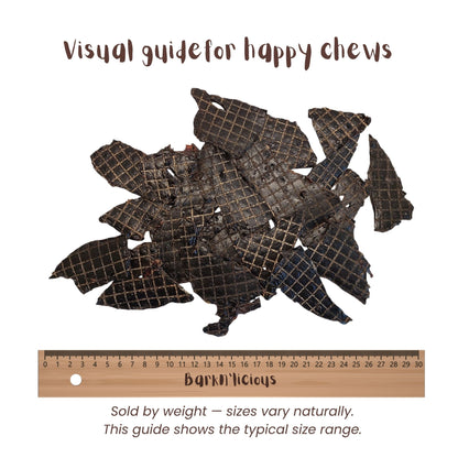 Air Dried Pork Liver For Dogs Size Guide - Barkn'licious Dog Treats
